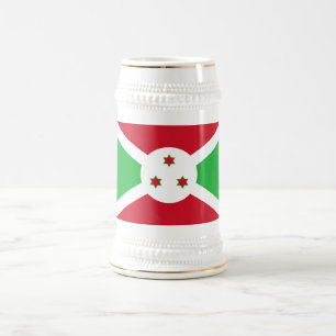 Chope À Bière Drapeau du Burundi patriotique