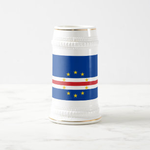 Chope À Bière Drapeau du Cap-Vert