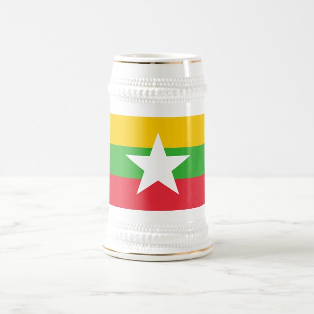 Chope À Bière Drapeau du Myanmar (Centre)