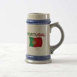Chope À Bière Drapeau du Portugal