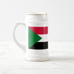 Chope À Bière Drapeau du Soudan