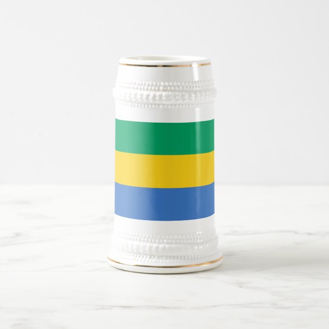 Chope À Bière Drapeau Gabon (Centre)