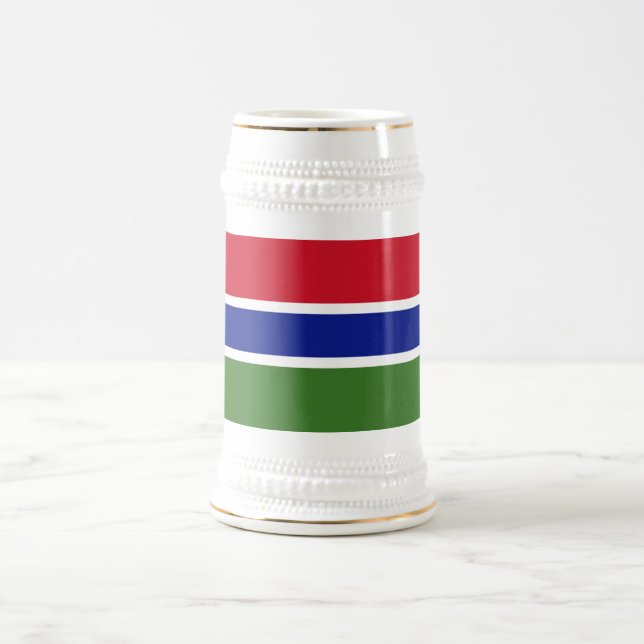 Chope À Bière Drapeau Gambie (Centre)