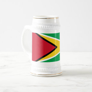 Chope À Bière Drapeau Guyana