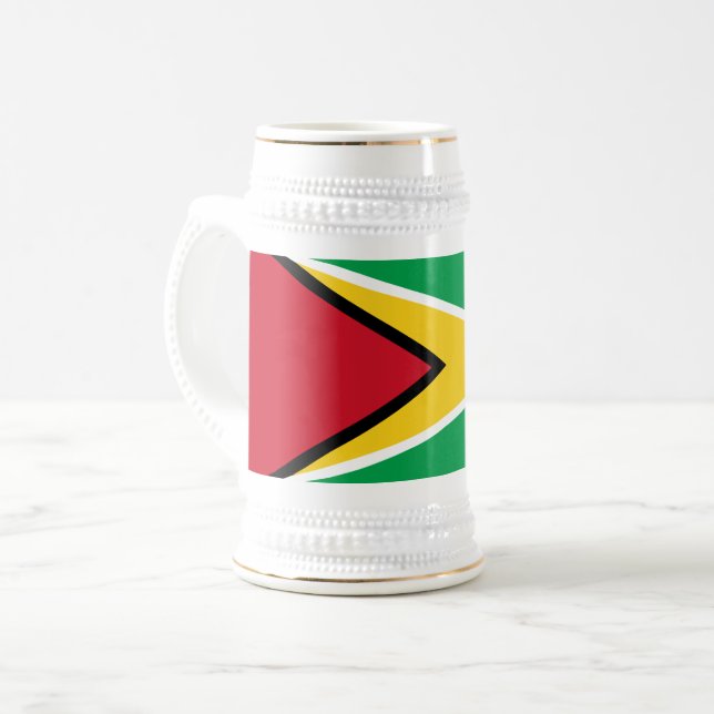 Chope À Bière Drapeau Guyana (Devant gauche)