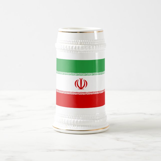 Chope À Bière Drapeau Iran (Centre)