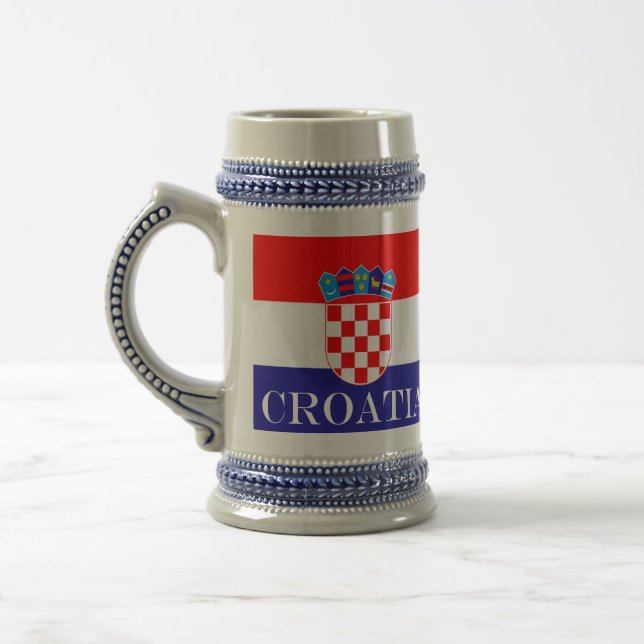 Chope À Bière Drapeau national de Croatie Zastava Hrvatske (Gauche)