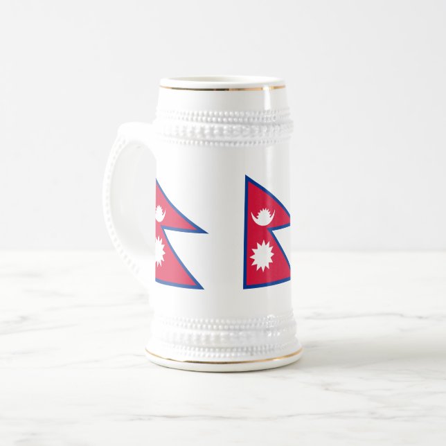 Chope À Bière Drapeau népalais (Devant gauche)
