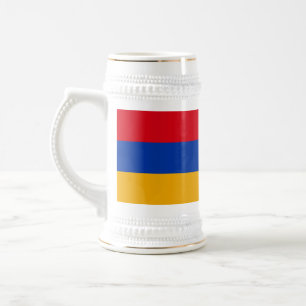 Chope À Bière Drapeau patriotique arménien