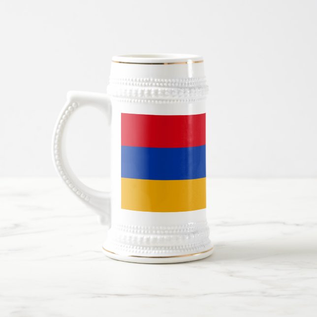 Chope À Bière Drapeau patriotique arménien (Gauche)
