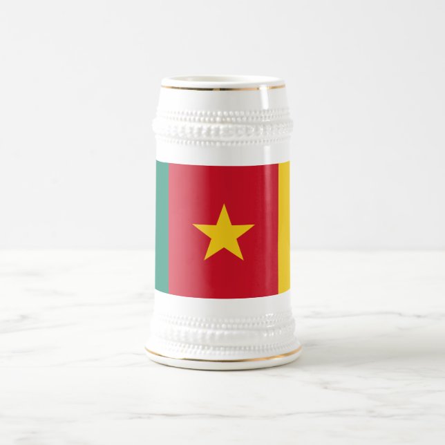 Chope À Bière Drapeau patriotique du Cameroun (Centre)
