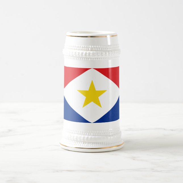 Chope À Bière Drapeau Saba (Centre)