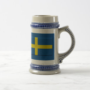Chope À Bière Drapeau suédois Stein