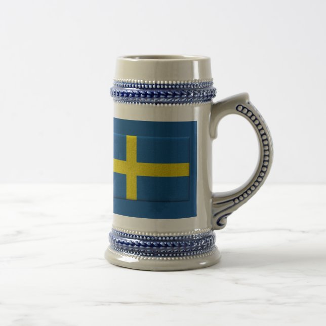 Chope À Bière Drapeau suédois Stein (Droite)