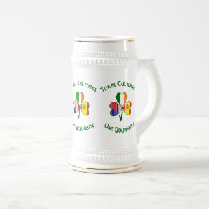 Chope À Bière Drapeaux Shamrock Espagne Irlande États-Unis