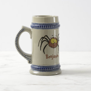 Chope À Bière Drôle mignon dessin animé d'araignée moelleuse