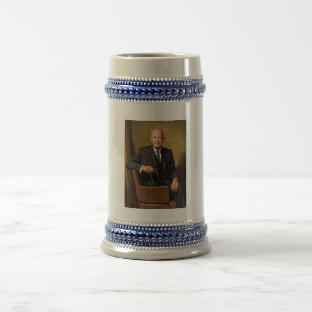 Chope À Bière Dwight Eisenhower Président Portrait de la Maison  (Centre)