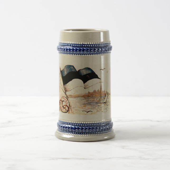 Chope À Bière Eesti Lipp/bière estonienne Stein de drapeau (Centre)