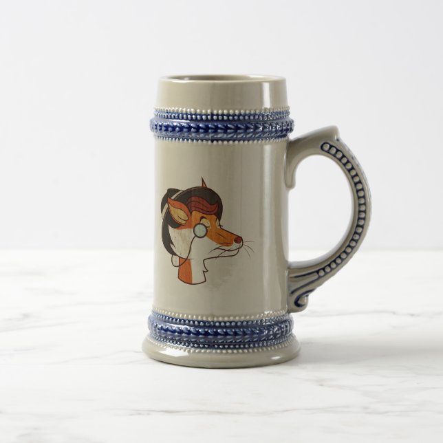 Chope À Bière Élégant Hipster Fox Beer Stein (Droite)