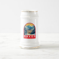 Emblème d'art voyage Davos Suisse