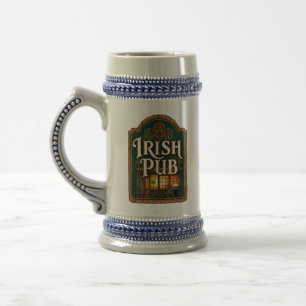 Chope À Bière Enseigne en bois de pub irlandais vintage
