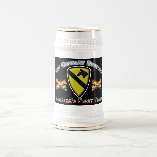 Chope À Bière ęr Cadeau Stein de Division de cavalerie (Centre)