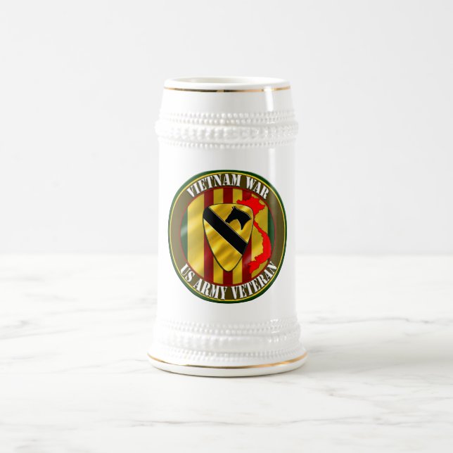 Chope À Bière ęr Vétéran du Vietnam de Division de cavalerie (Centre)