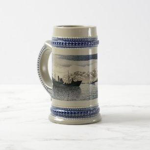 Chope À Bière Eric Ravilious - Norvège, réalisme magique,