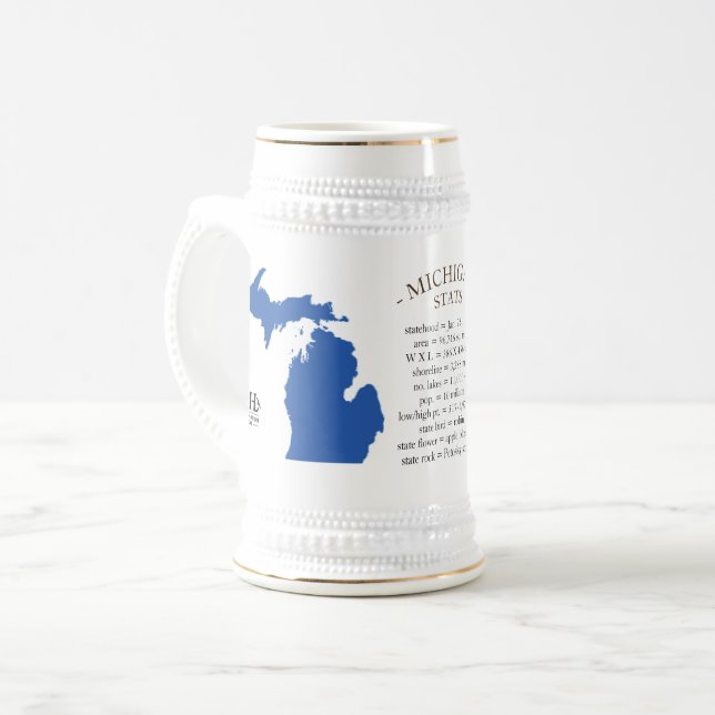 Chope À Bière États du Michigan (Devant gauche)