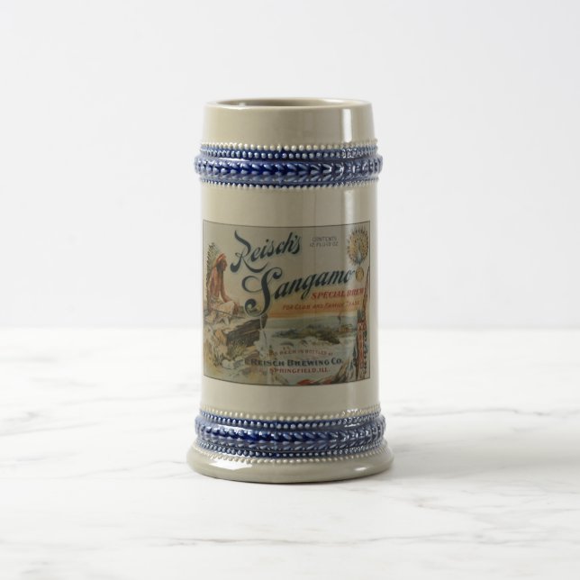 Chope À Bière Étiquette de bière de Reisch Sangamo (Centre)