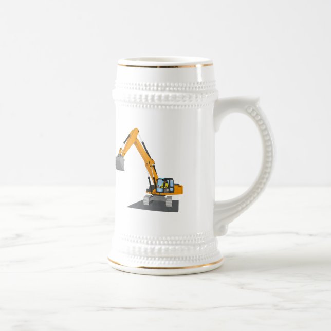 Chope À Bière Excavateur à chaîne orange (Droite)