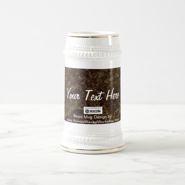 Chope À Bière Fabric, votre texte ici (Centre)
