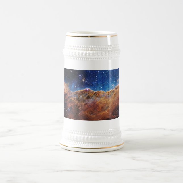 Chope À Bière Falaises cosmiques Carina Nebula Space Webb Telesc (Centre)