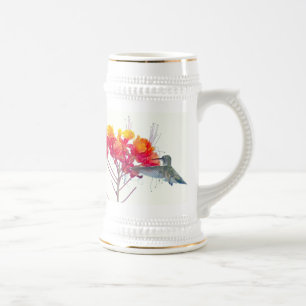 Chope À Bière Faune animale d'oiseau de colibri florale
