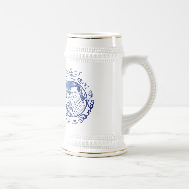 Chope À Bière Felipe Sexto Rey Felipe l'Espagne et de Letizia (Droite)