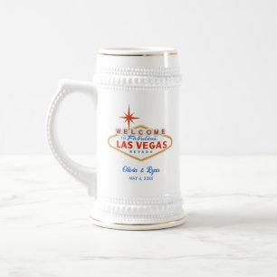 Chope À Bière Fête de mariage Las Vegas Cadeau personnalisé Bièr