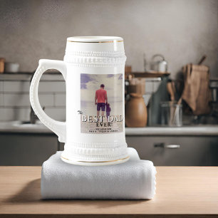 Chope À Bière Fête des Pères de Meilleur Père Jamais Photo