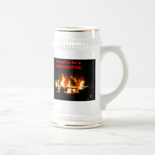 Chope À Bière Fier d'être un SAPEUR-POMPIER ! stein
