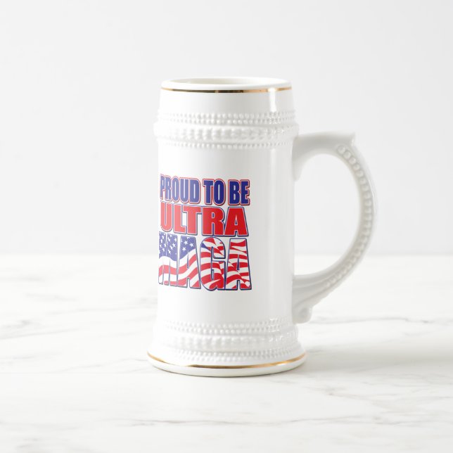 Chope À Bière Fière De Soutenir Le Président Trump (Droite)