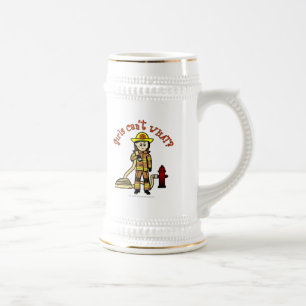 Chope À Bière Fille des pompiers