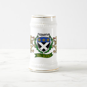 Chope À Bière Fitzpatrick Bouclier irlandais Bouclier de bière p