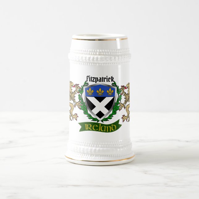Chope À Bière Fitzpatrick Bouclier irlandais Bouclier de bière p (Centre)