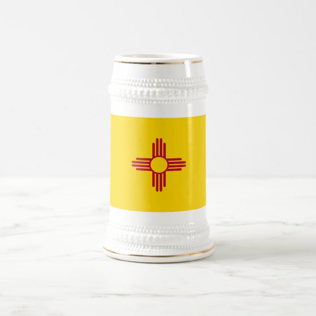 Chope À Bière Flag du Nouveau-Mexique (Centre)