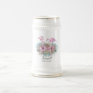Chope À Bière Flamants roses Adieu Adieu Bon Voyage Amis cadeaux