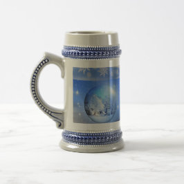 Chope À Bière Fléaux de neige bleu intacte