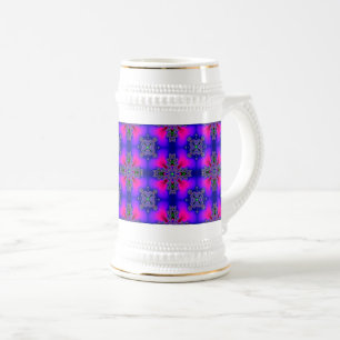 Chope À Bière Fleurs Artdeco dans le style rétro