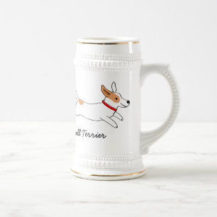 Chope À Bière Fonctionnement heureux de chien de bande dessinée