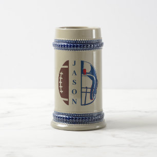 Chope À Bière Football personnalisé Bière Stein