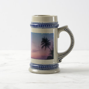 Chope À Bière Galaxie Autocollant Cœur Cristal Bleu   Tropiques 