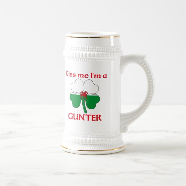 Chope À Bière Gallois personnalisé m'embrassent que je suis (Droite)